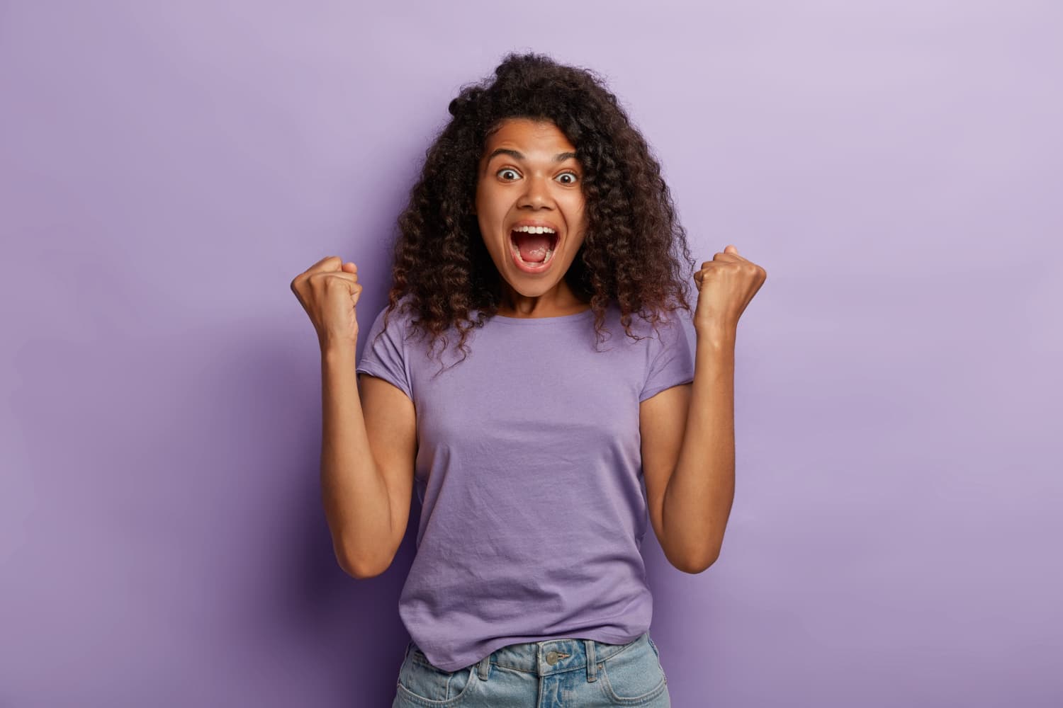 Girl with phone in her hand